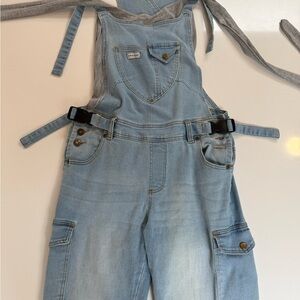 Women's Mumsie Light Blue Denim Overalls